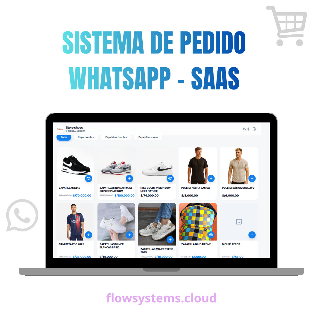 Sistema de pedido whatsapp - SaaS