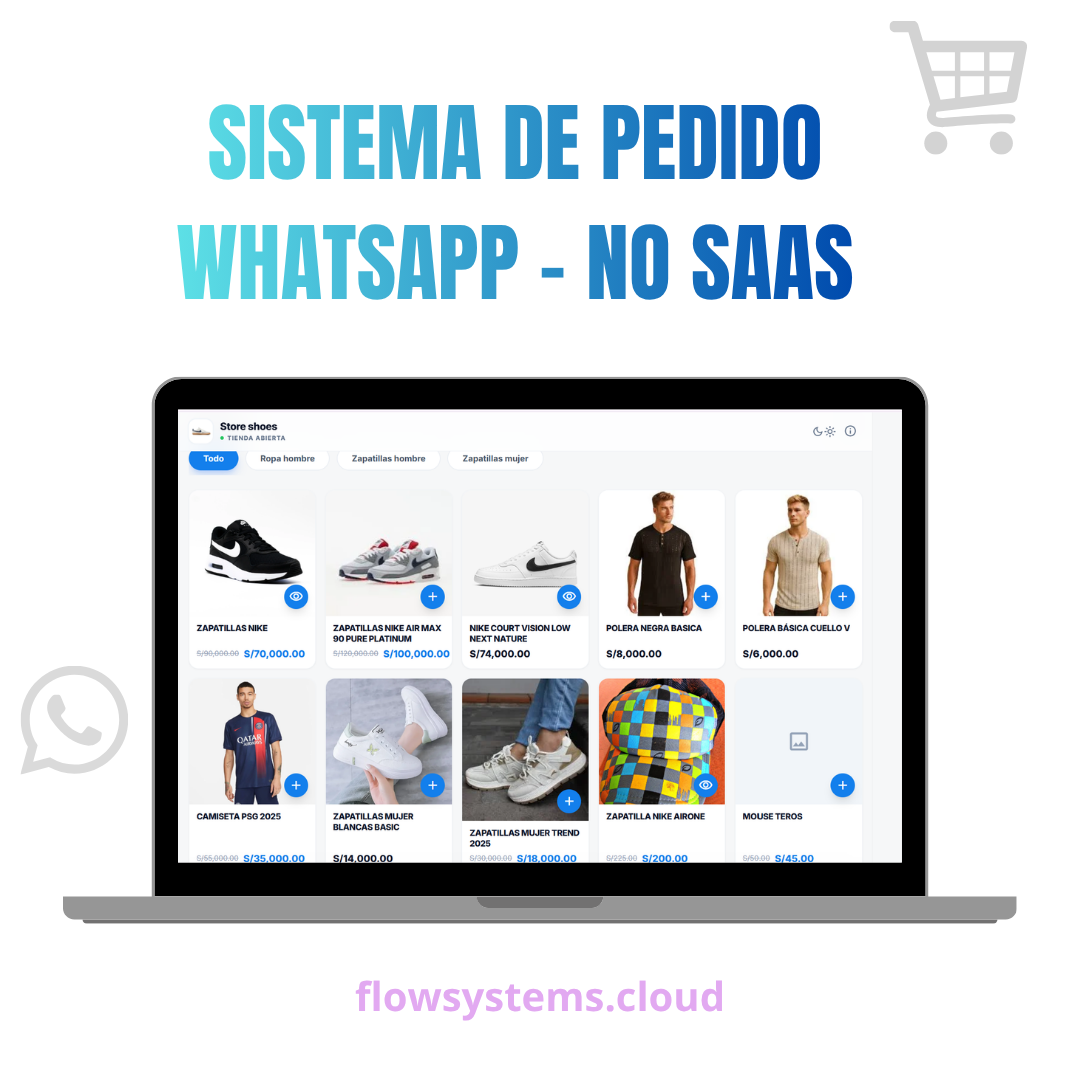 Sistema de pedido whatsapp - No SaaS